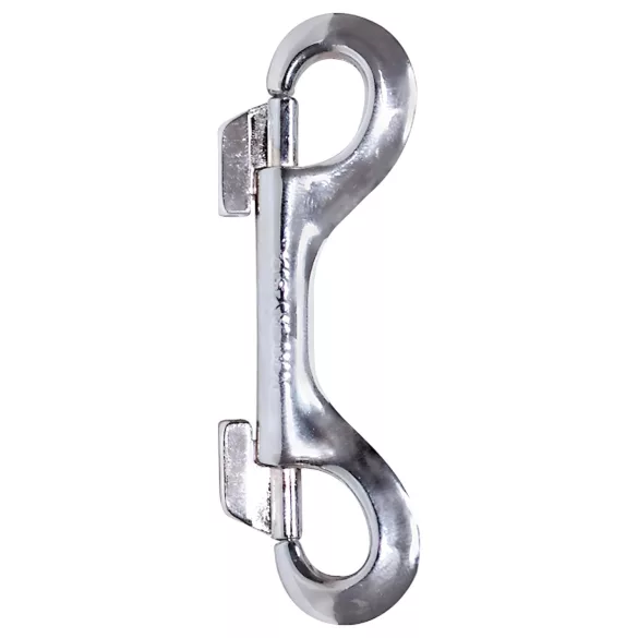 ZADO - dubbele metalen karabijnhaak - zilver