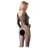 NO:XQSE - Catsuit - volledig netstof - zwart (S-L)