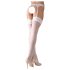 Cottelli - Witte kanten kousen - 3/L