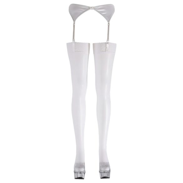Cottelli - Kant Pantyalegging (wit) - 3/L