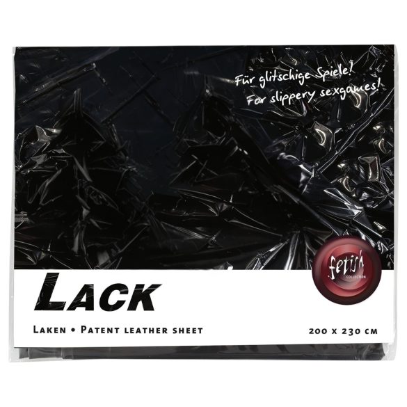 Lakenset van lak - 200x230cm (zwart)