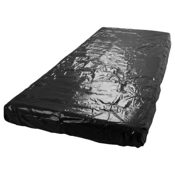 Fetish - Lakens van lak - 200x230 cm (zwart)