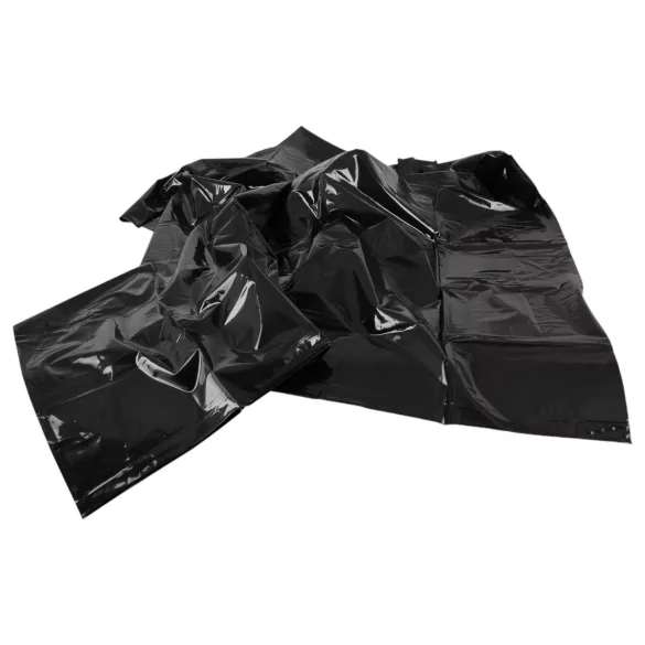 Vinyl - seks laken - zwart - 135x200cm