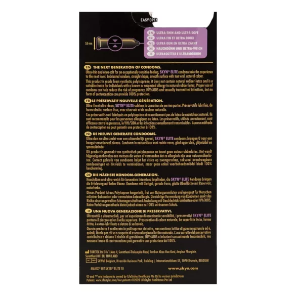 Manix SKYN Elite - ultradun condoom - latexvrij - 10 stuks