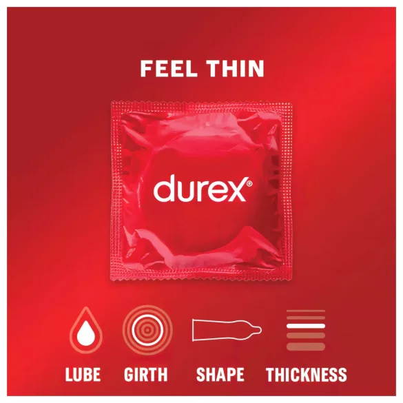 Durex Feel Thin - condoom met levensecht gevoel (3 stuks)