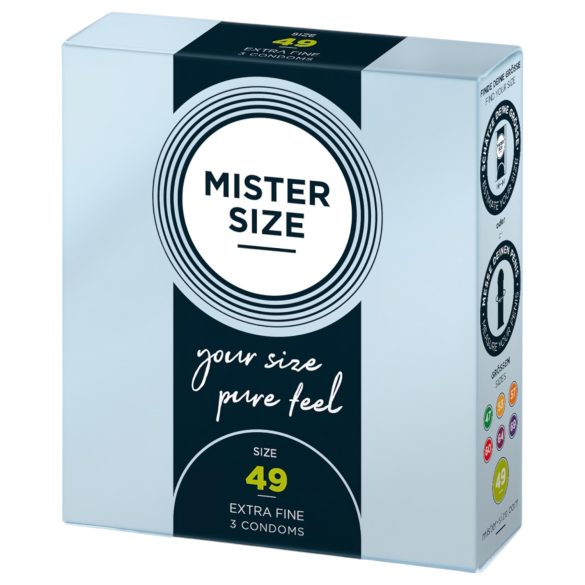 Mister Size dunne condooms - 49mm (3 stuks)