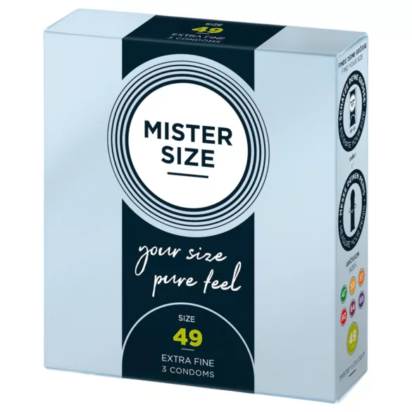 Mister Size - condoom - ultradun - 49mm - 3 stuks