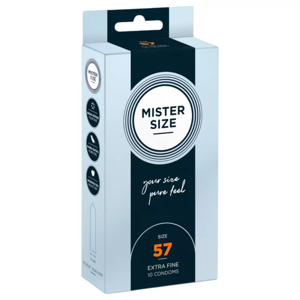 Mister Size - condoom - dun - 57mm - 10 stuks