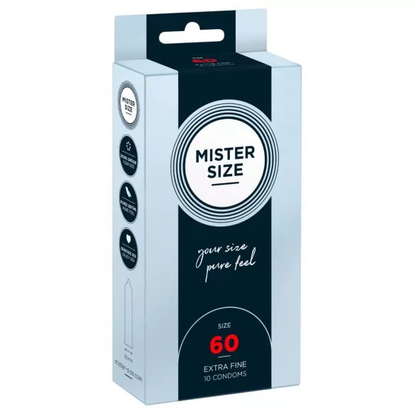 Mister Size - condoom - dun - 60mm - 10 stuks