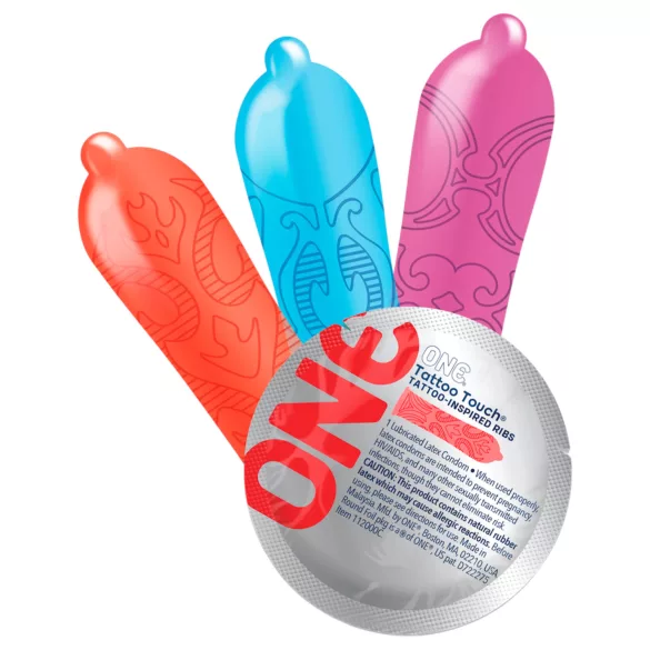 ONE - condooms met tattoo print - 12 stuks