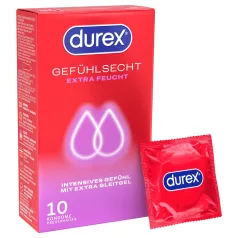 Durex - extra glijmiddel condooms (10 stuks)