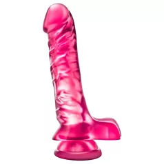  B Yours - Realistische dildo met ballen - 23cm - siliconen - roze