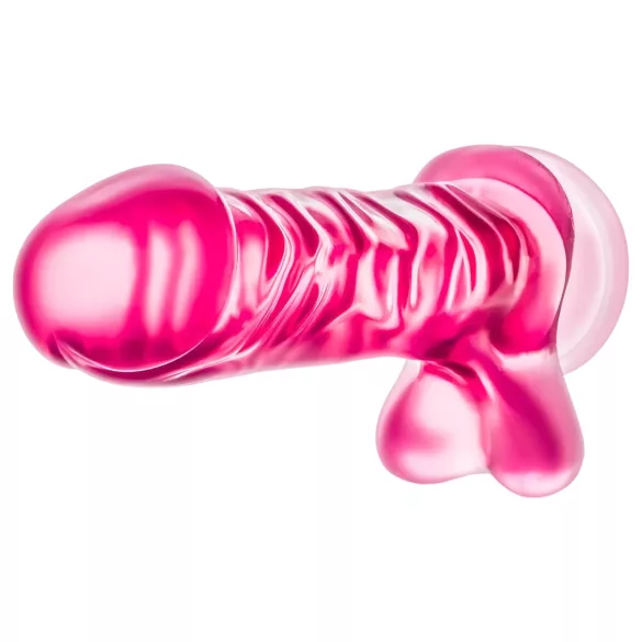 B Yours - Realistische dildo met ballen - 23cm - siliconen - roze