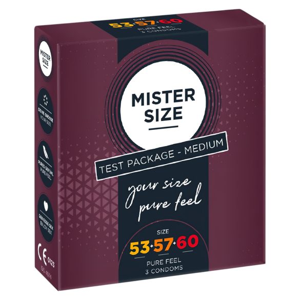Mister Size Condoom Testpakket - 3 stuks