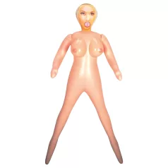 Bom - opblaaspop vrouw - grote borsten - pvc