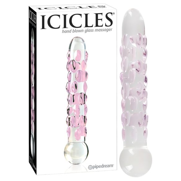 Icicles Nr. 7 - glazen dildo met parels