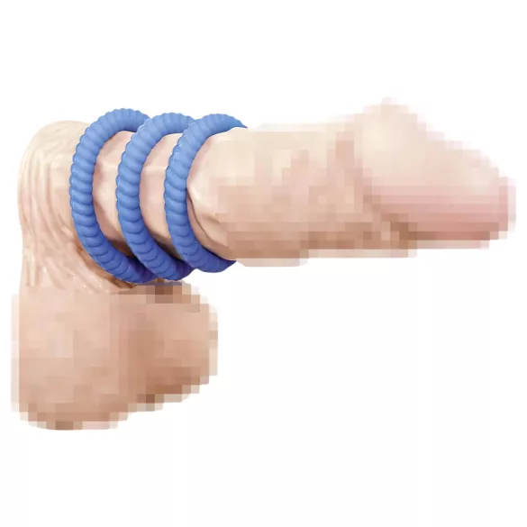 You2Toys - Penisring set van 3 - blauw
