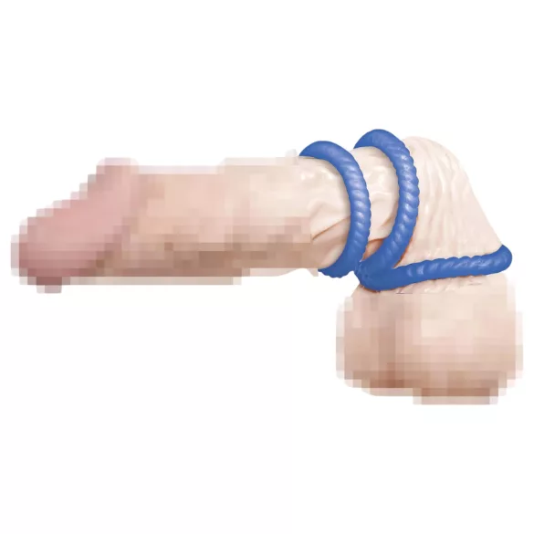 You2Toys - Penisring set van 3 - blauw