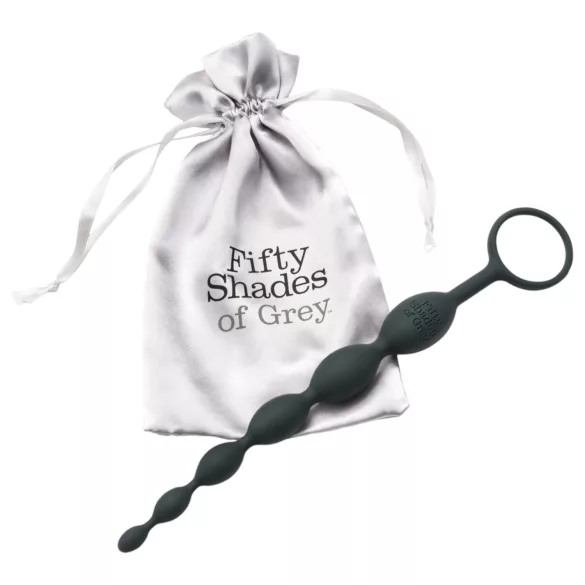 Fifty Shades of Grey - anaal dildo met kralen - grijs