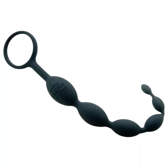 Fifty Shades of Grey - anaal dildo met kralen - grijs