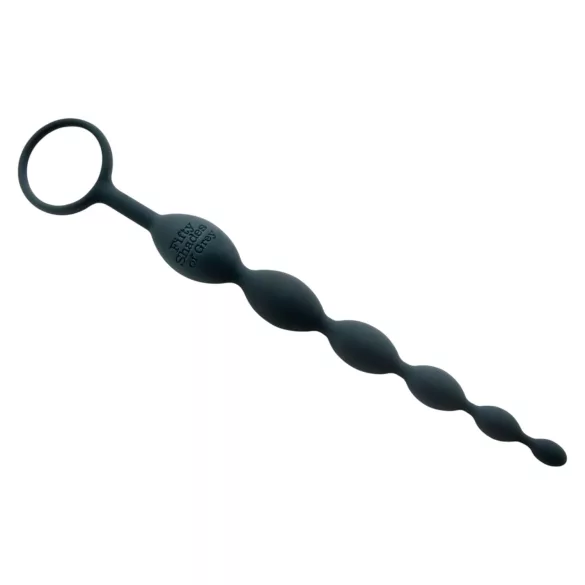 Fifty Shades of Grey - anaal dildo met kralen - grijs