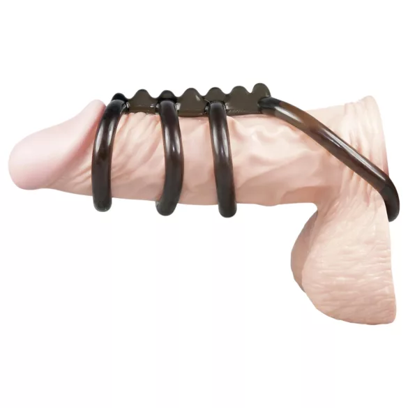 Bad Kitty - penisring set met spikes - siliconen - 4 stuks
