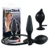 You2Toys True Black - opblaasbare buttplug - siliconen - zwart