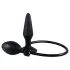 You2Toys True Black - opblaasbare buttplug - siliconen - zwart