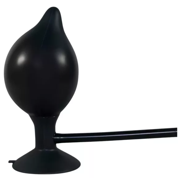 You2Toys True Black - opblaasbare buttplug - siliconen - zwart