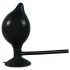You2Toys True Black - opblaasbare buttplug - siliconen - zwart