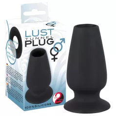 You2Toys - anale plug met tunnel - hol van binnen - zwart