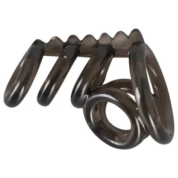 Bad Kitty - penis- en balzakring - met nopjes