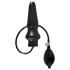 Late X opblaasbare grote anale plug (zwart)