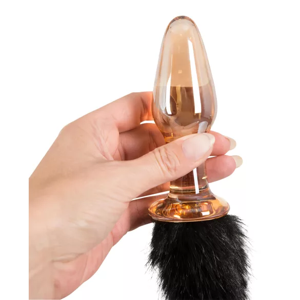 You2Toys - glazen anale plug met kattenstaart