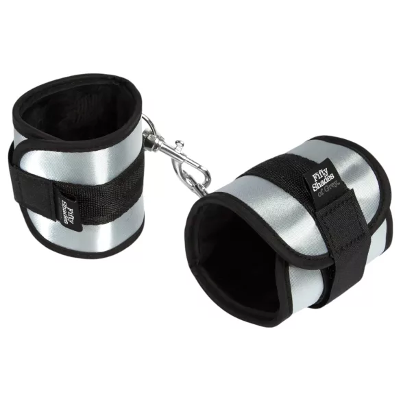 Fifty Shades of Grey - polsboeien - verstelbaar - grijs - 2 stuks