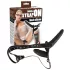 You2Toys - opzetbaar siliconen dildo-duo (zwart)