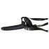You2Toys - Strap-on siliconen dildo-duo (zwart)