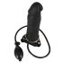 You2Toys - Opblaasbare Strap-On met holle siliconen dildo (zwart)