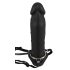 You2Toys - Opblaasbare Strap-On met holle siliconen dildo (zwart)