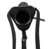 You2Toys - Opblaasbare Strap-On met holle siliconen dildo (zwart)