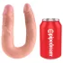King Cock - dubbel dildo - medium - huidskleur
