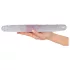 Kristal - dubbel dildo - transparant glas - 34cm