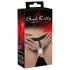 Stoute Kat - intieme spreidclip met slip - paars-zwart (S-L)