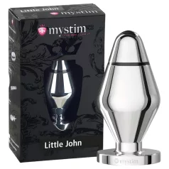mystim Little John - kleine elektro anaal plug (zilver)