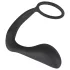 Black Velvets - anale plug met penisring - siliconen - zwart