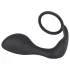 Black Velvets - anale plug met penisring - siliconen - zwart