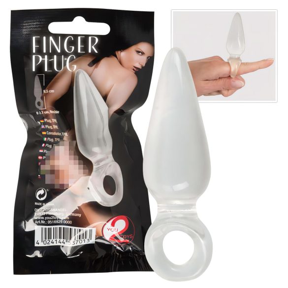 You2Toys - Vingerplug - Anale Plug (transparant)