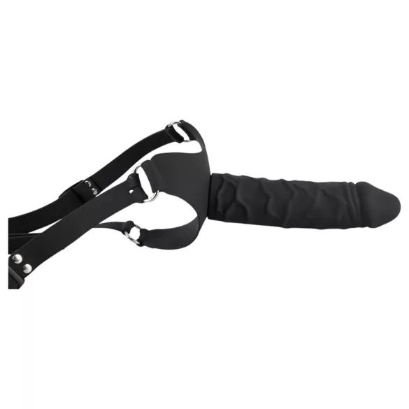You2Toys - Silicone Strap-On - opzetdildo (zwart)