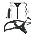 You2Toys - Siliconen Strap-On - verstelbare dildo (zwart)