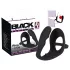 Black Velvets - anaal dildo met penis- en balring - siliconen - zwart